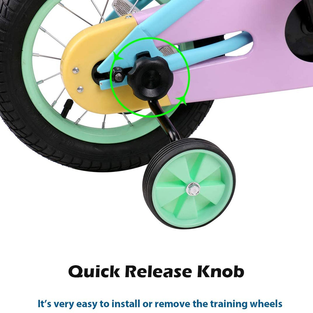 Joystar Macaroon 14 Inch Ages 3-5 Toddler Balance Training Wheels (Open Box) - VMInnovations