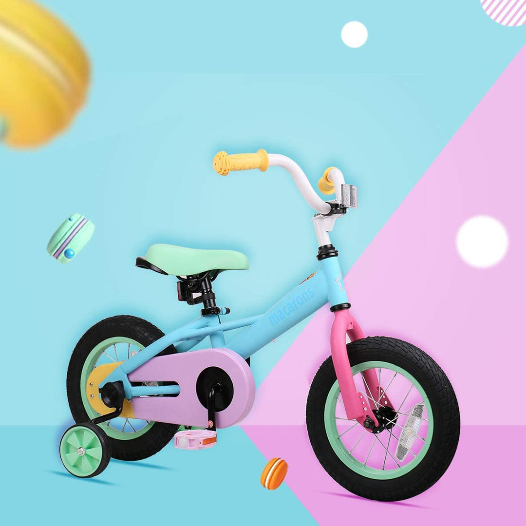 Joystar Macaroon 14 Inch Ages 3-5 Toddler Balance Training Wheels (Open Box) - VMInnovations