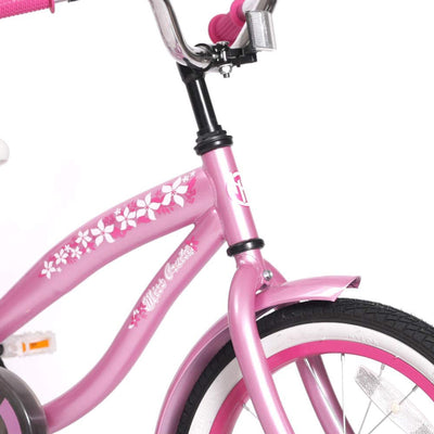 Joystar Beach Cruiser 14" Kids Toddler Bicycle with Training Wheels, Pink (Used) - VMInnovations