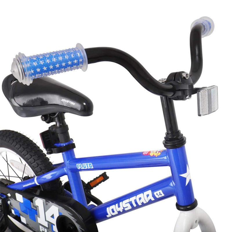 Joystar Pluto 14 Inch Ages 3 to 5 Boys Bike with Training Wheels, Blue(Open Box)