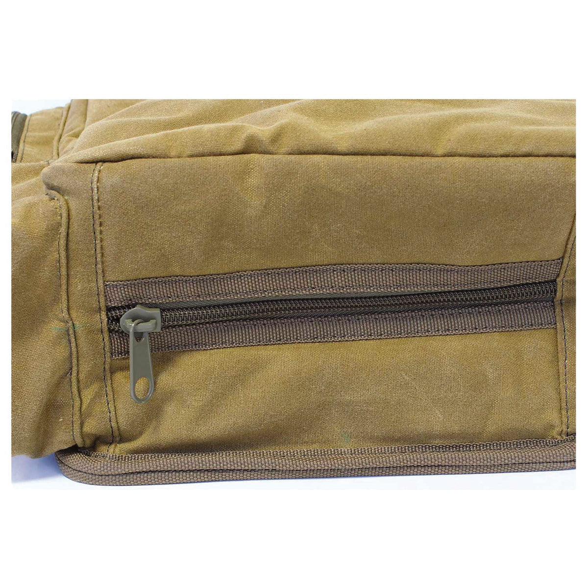 Birchwood Casey Waxed Canvas Convenient Storage Shell Bag and Carry Belt, Tan - VMInnovations