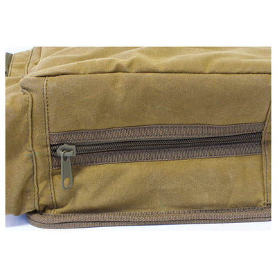 Birchwood Casey Waxed Canvas Convenient Storage Shell Bag and Carry Belt, Tan - VMInnovations