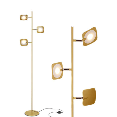 Brightech Tree LED Spotlight Bright 3 Light Standing Floor Lamp Brass (Open Box)