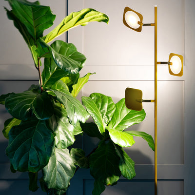 Brightech Tree LED Spotlight Bright 3 Light Standing Floor Lamp Brass (Open Box)