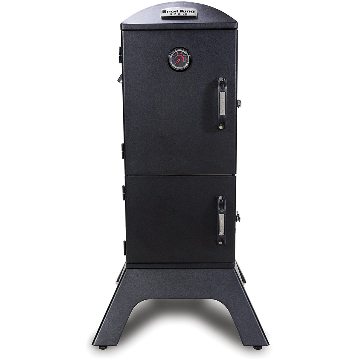 Broil King Smoke 4 Shelf Vertical Charcoal Cabinet Smoker, Black (Open Box)