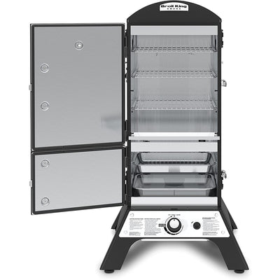 Broil King Smoke Vertical Natural Gas Cabinet Smoker, 14,000 BTU (For Parts)