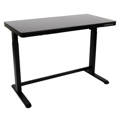 Living Essentials Jefferson Sit Stand Tabletop Desk Workstation Converter, Black