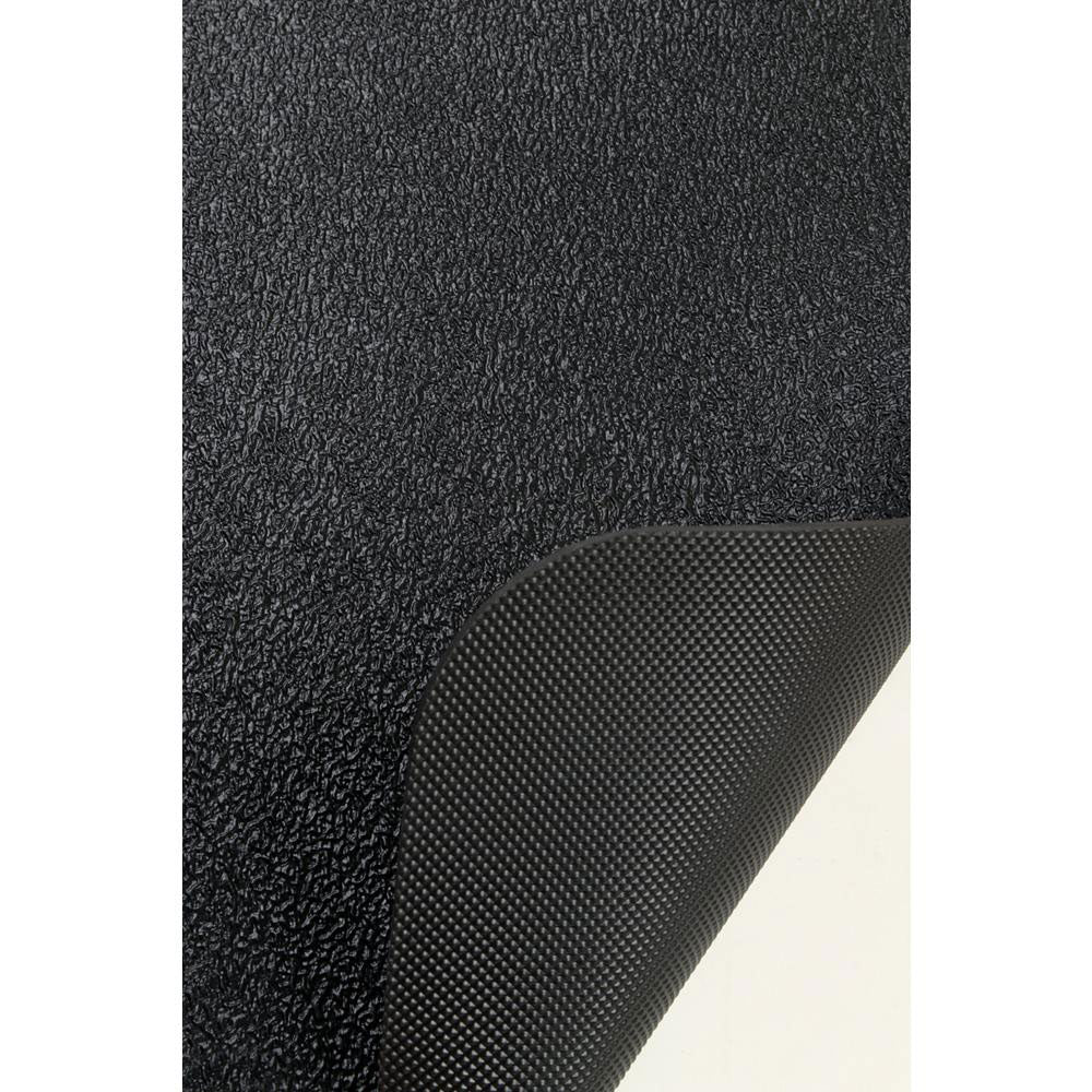 MotionTex 66 x 30 Inch Recycled PVC Antimicrobial Equipment Mat, Black (OpenBox)
