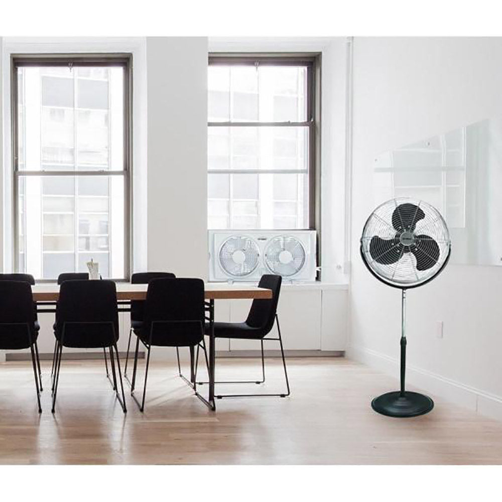 Optimus 18" 3 Speed Standing 360 Degree Tilt Industrial Floor Fan, Black (Used) - VMInnovations