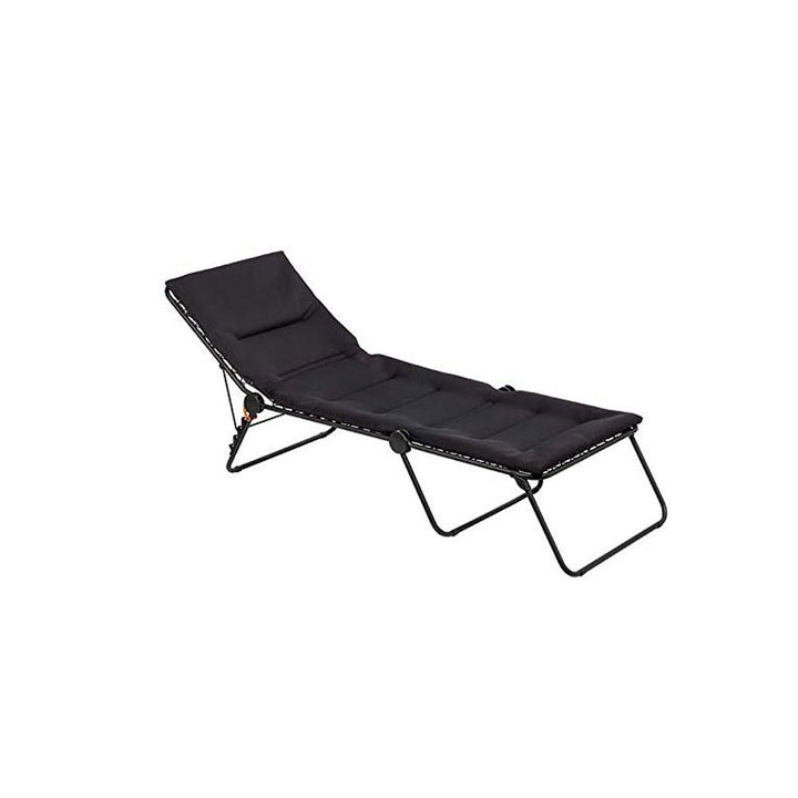 Lafuma Siesta Foldable Patio and Poolside Sunbathing Cushion Chaise Lounge Chair