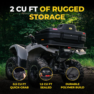 Black Boar ATV Rear Storage & Lounger, Seat w/Increased Durability (Open Box)