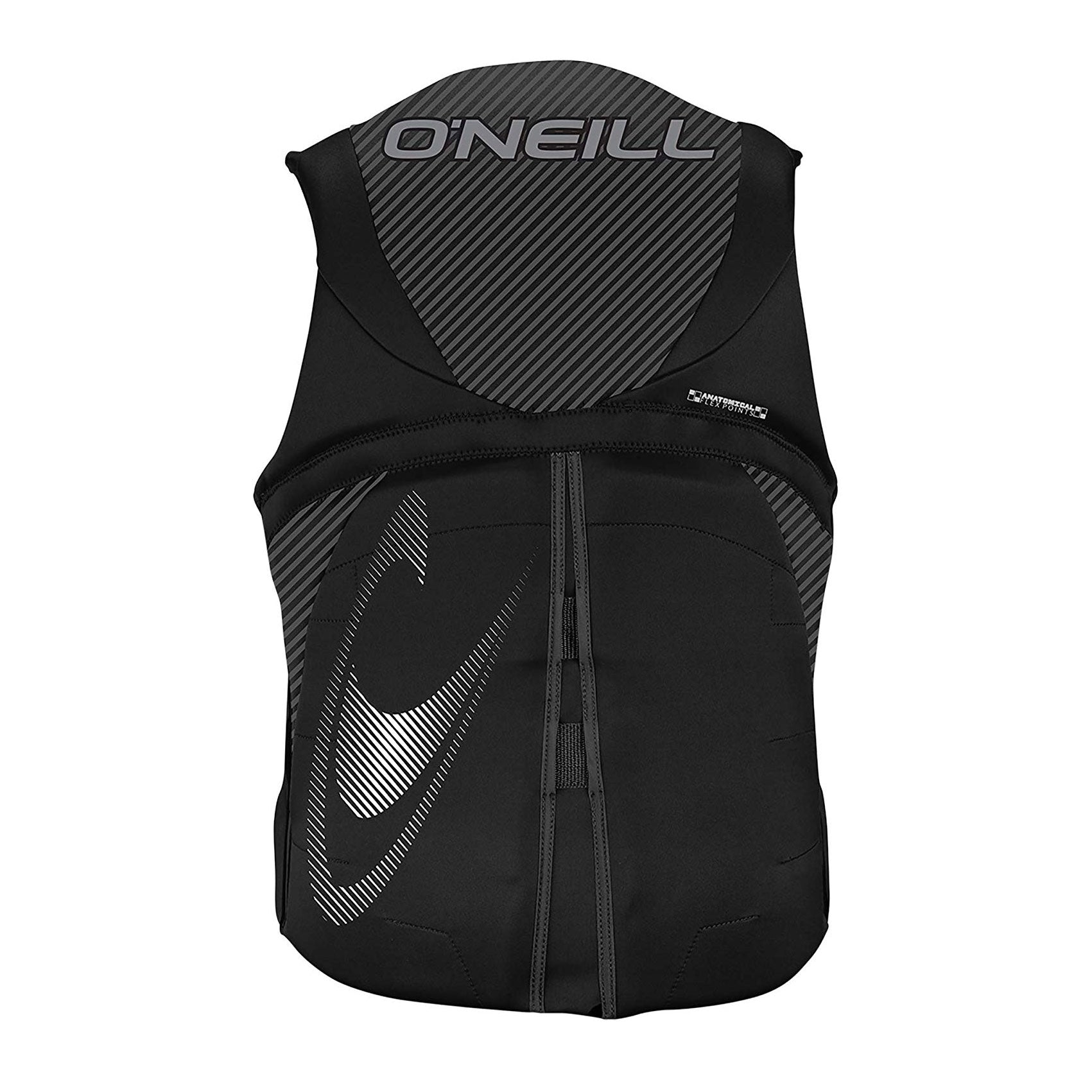 O'Neill Adult Polyester USCG Reactor Water Sports Life Jacket Vest, Small, Black