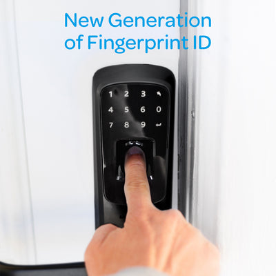 U-Tec Ultraloq UL3 BT 2nd Gen WIFI Bridge 5 in 1 Smart Home Door Lock, Black - VMInnovations
