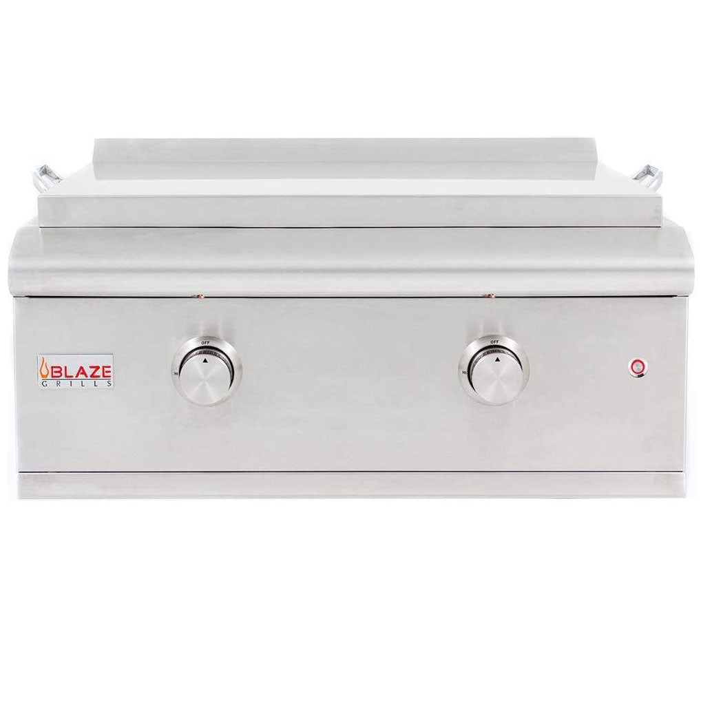 Blaze 30-Inch Built-In Natural Gas Griddle with Control Knobs, Stainless Steel