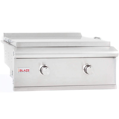 Blaze 30-Inch Built-In Natural Gas Griddle with Control Knobs, Stainless Steel