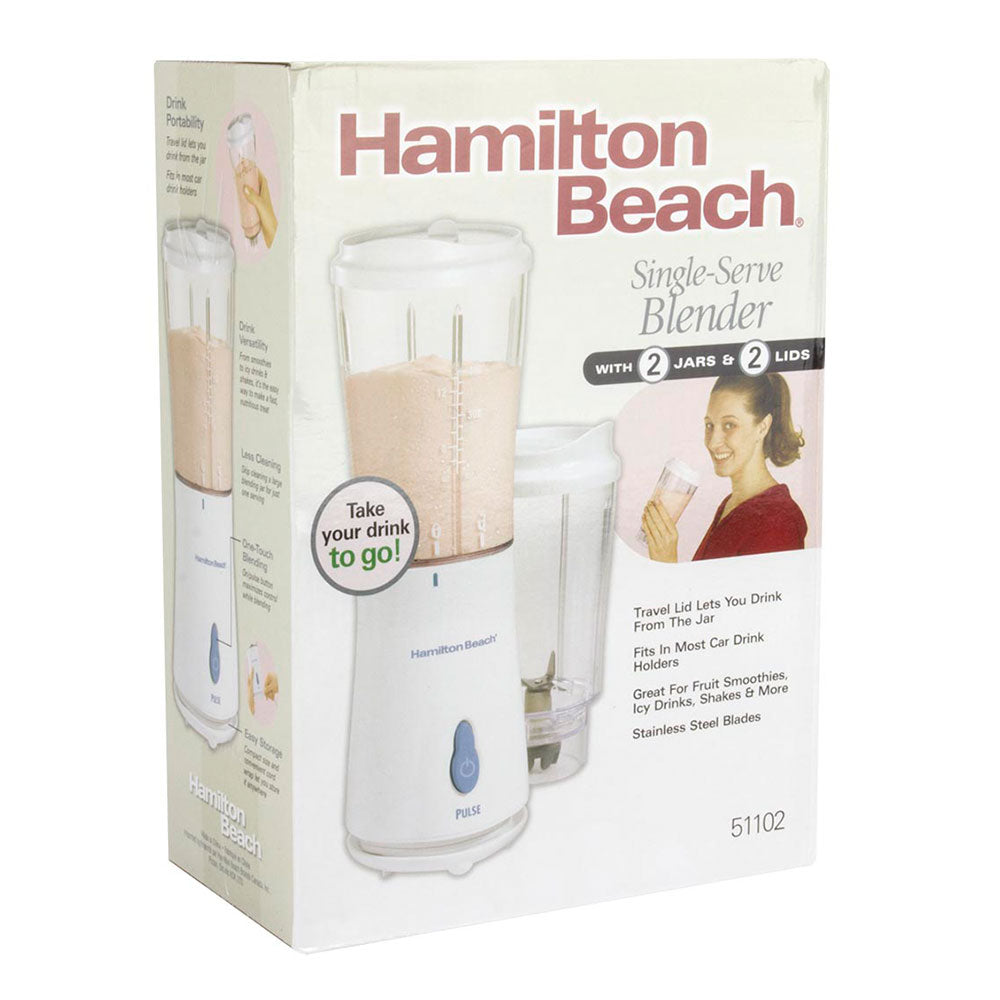 Hamilton Beach Single Serve Compact Blender with The Blender Bible Recipe Guide