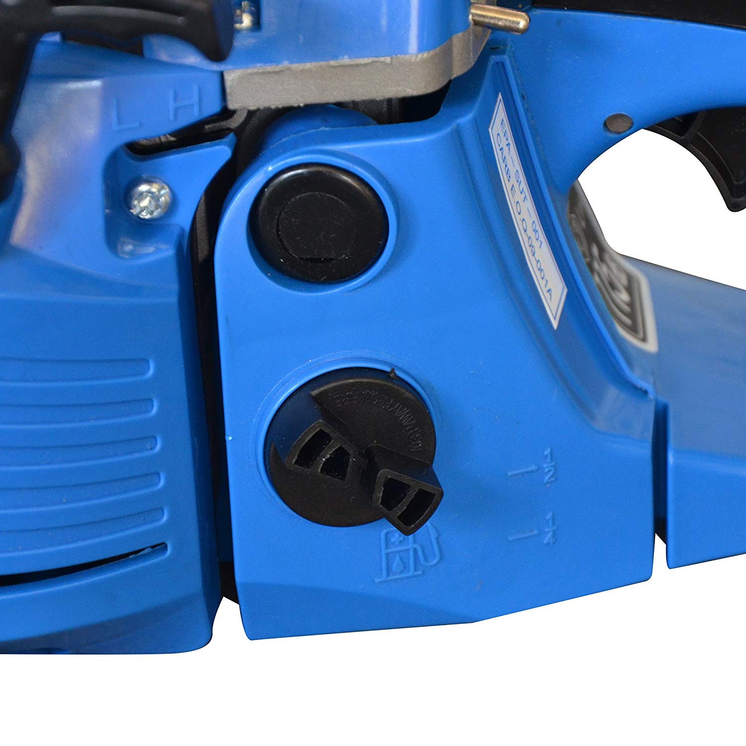 Blue Max 20 Inch Bar 52 Cubic Centimeters Gas Hand Chainsaw, Blue (Open Box)