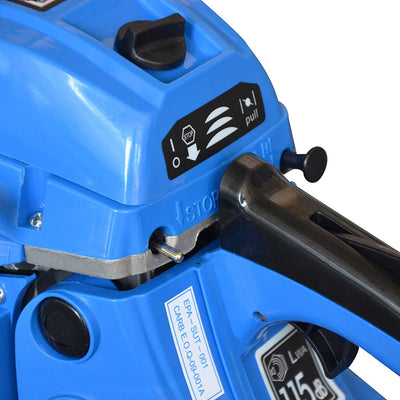 Blue Max 20 Inch Bar 52 Cubic Centimeters Gas Hand Chainsaw, Blue (Used)