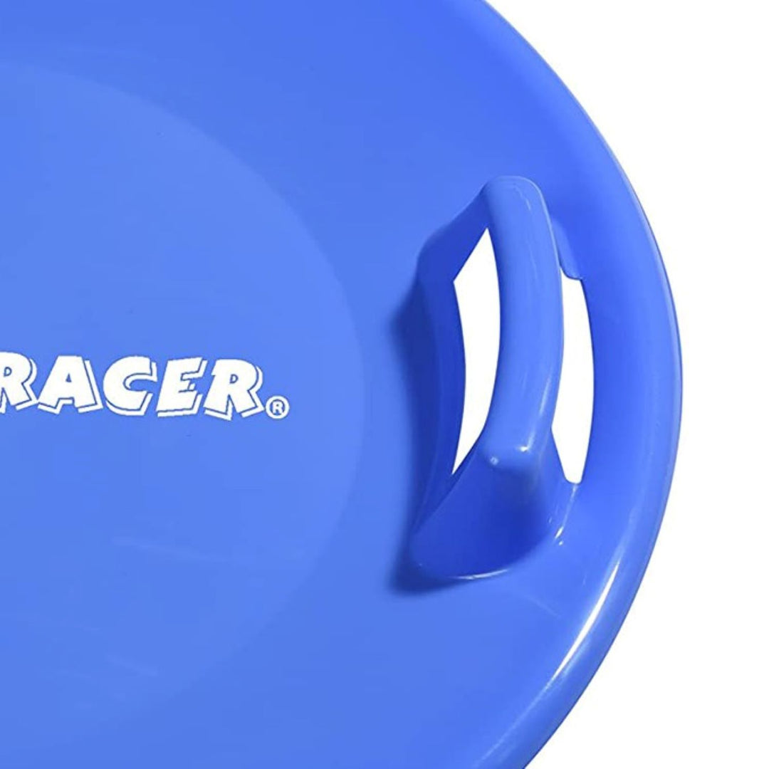 Slippery Racer Downhill Pro Adults and Kids Saucer Disc Snow Sled, Blue (Used)