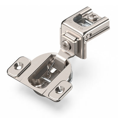Blum COMPACT hinge (1 Kit), 1-1/4" Overlay, 110° Opening Angle, Steel, Concealed Hinges for Face Frame Cabinets