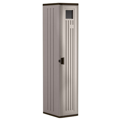 Suncast Tall Easy Assembly Garage Cabinet Storage Locker with Vent (Open Box)