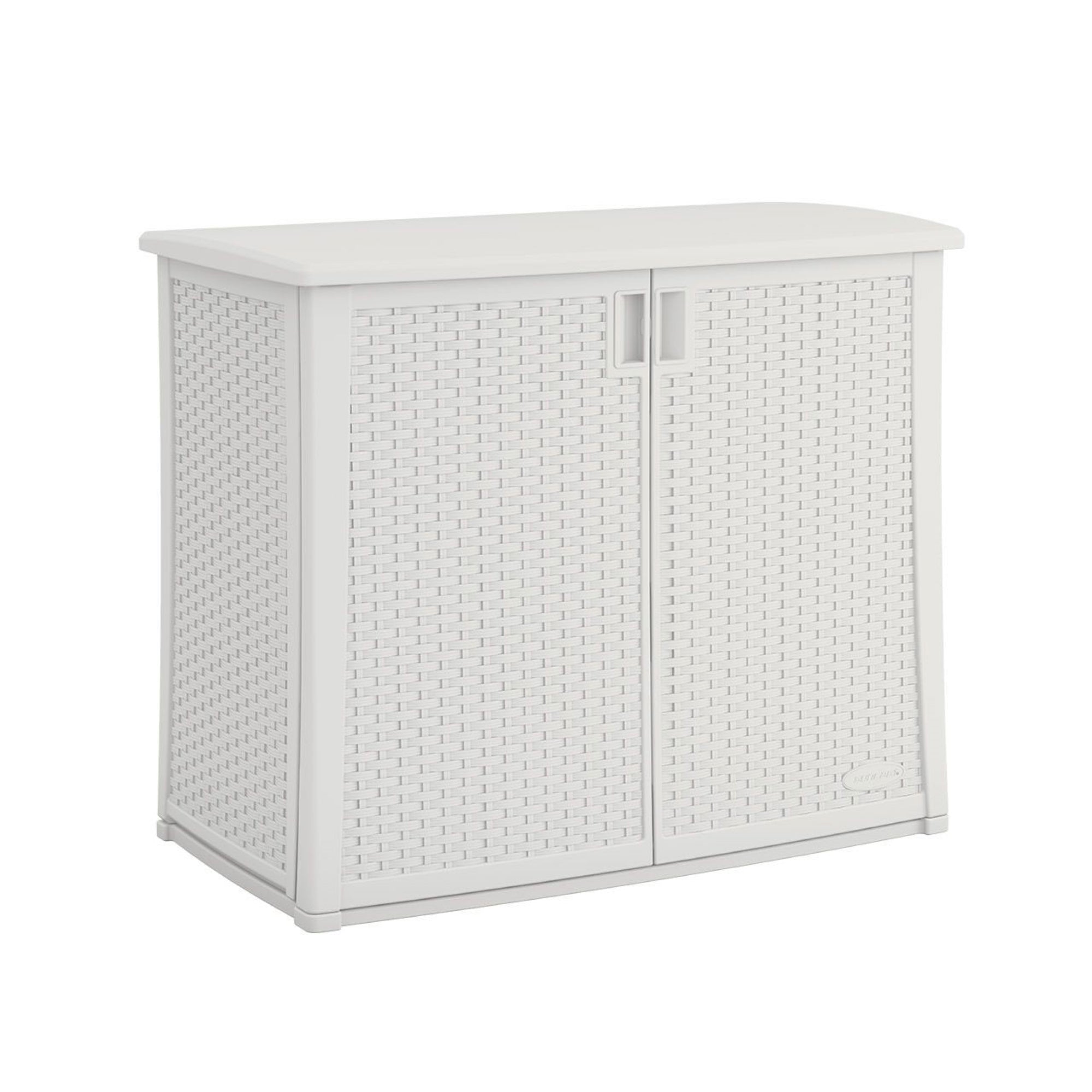 Suncast 97 Gallon Backyard Oasis Storage Entertaining Station, White (Open Box)