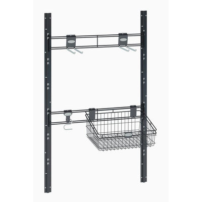 Suncast Hooks and Basket Sierra or Everett Shed Tool Accessory Kit, Black (Used)
