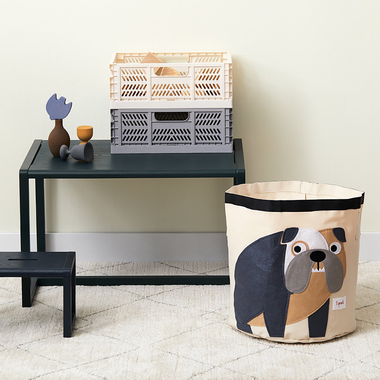 3 Sprouts Baby and Toddlers Canvas Storage Basket for Laundry and Toys (Used)