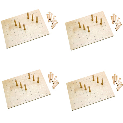Rev-A-Shelf 4DPS-3021 30 x 21 Inch Wood 12 Peg Board Drawer Organizer (4 Pack) - VMInnovations