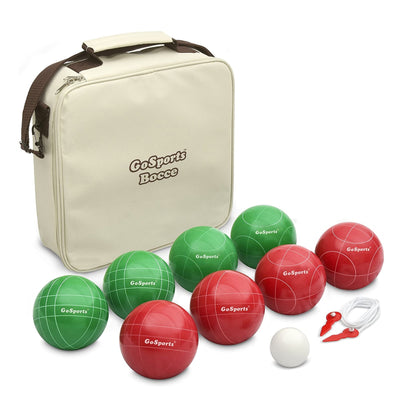 GoSports 100mm Bocce Set Backyard Lawn Game Set with 8 Balls and Case (Open Box)