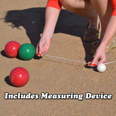 GoSports 100mm Bocce Set Backyard Lawn Game Set with 8 Balls and Case (Open Box) - VMInnovations