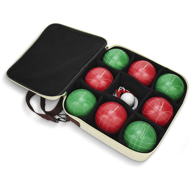 GoSports 100mm Bocce Set Backyard Lawn Game Set with 8 Balls and Case (Open Box) - VMInnovations