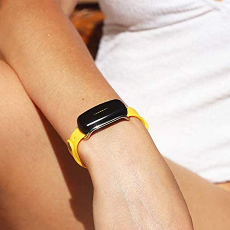BOND TOUCH Adjustable Wristband Vibrating Silicone Bracelet, Midsummer Yellow