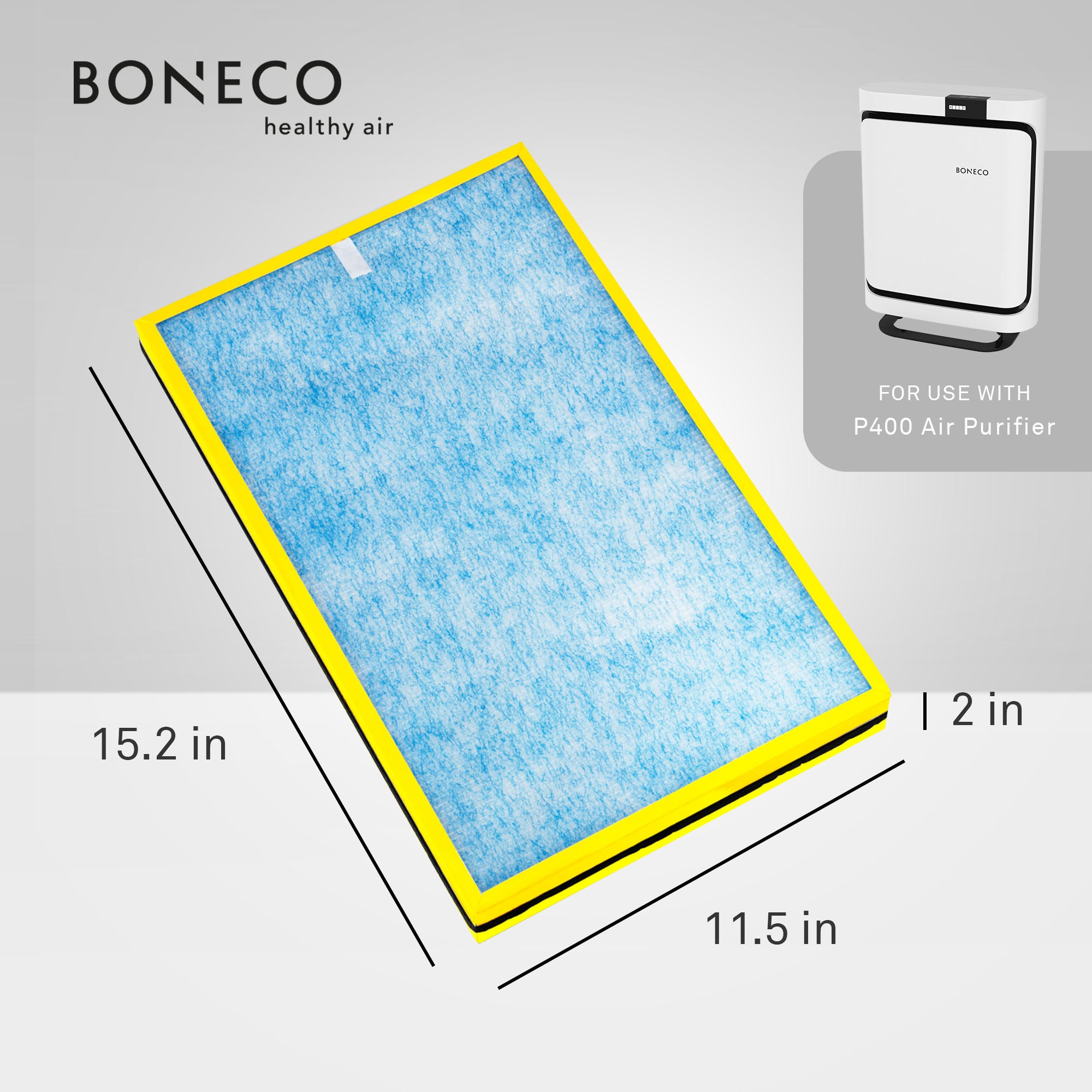 Boneco HEPA Allergy Filter w/ Activated Carbon for P400 Air Purifier (Open Box) - VMInnovations