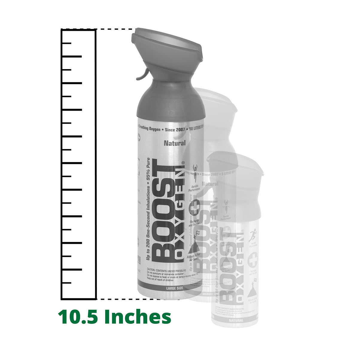 Boost Oxygen Think Tank Natural Portable 10 Liter Pure Canned Oxygen, Rosemary