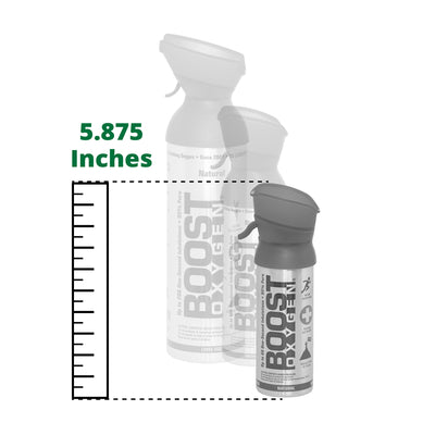 Boost Oxygen 3 Liter Pocket Sized Canned Oxygen with Mouthpiece, Pink Grapefruit - VMInnovations