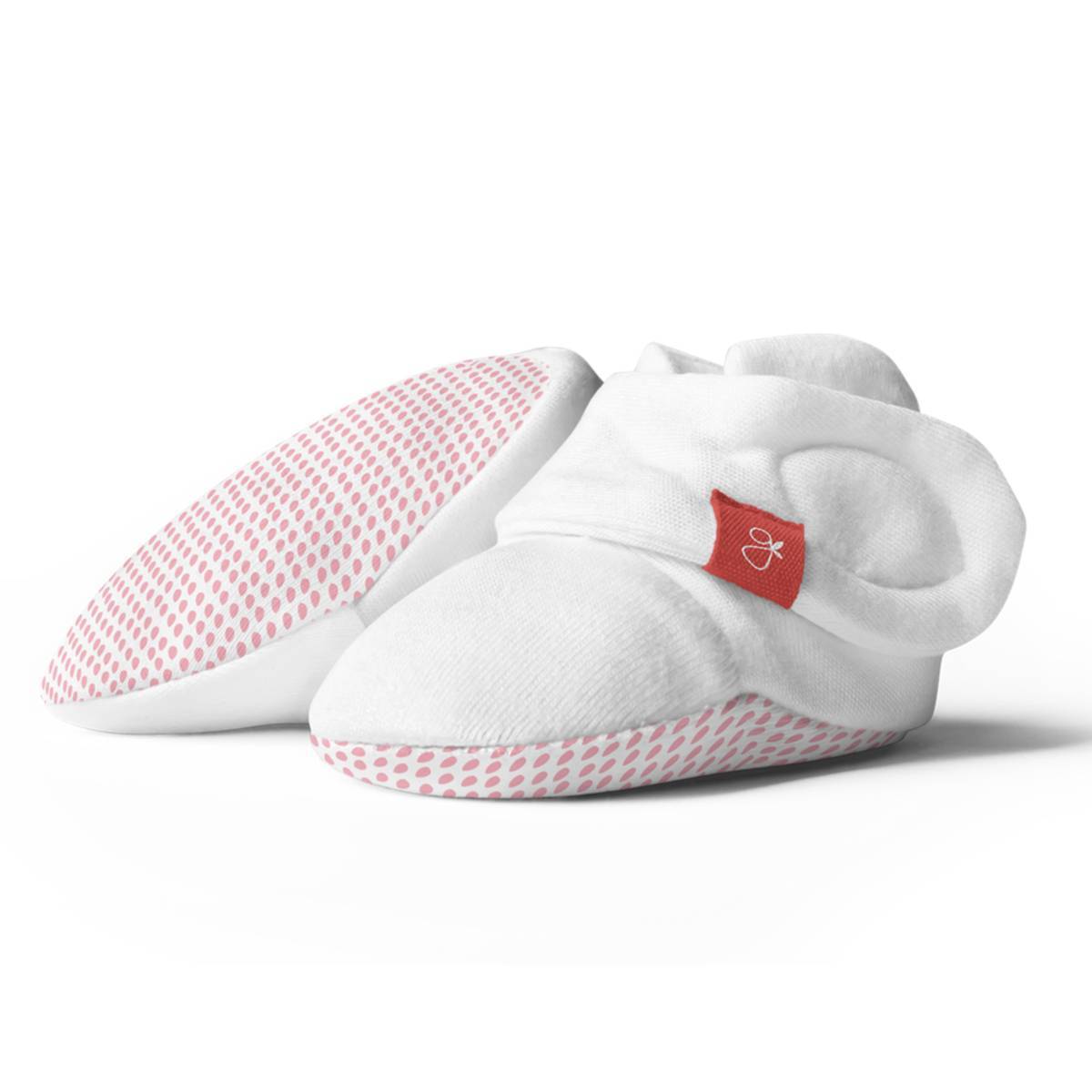 Goumikids Organic Baby Boot Infant Booties Shoes, 0-3M & 3-6M Drop Pink (2 Pair) - VMInnovations