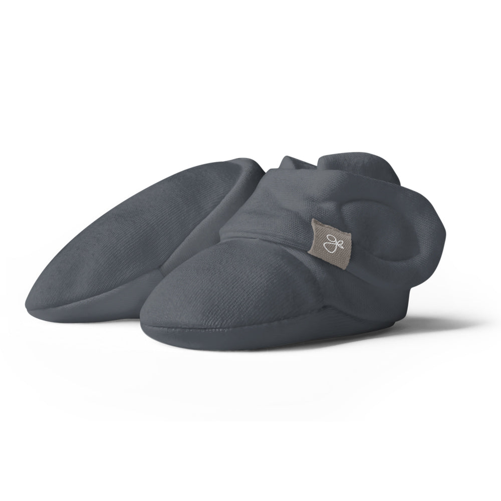 Goumikids Soft Organic Stay On Adjustable Baby Infant Booties, 6-12M Midnight - VMInnovations