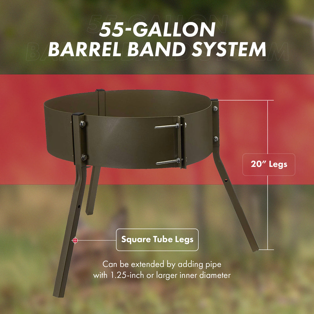 Boss Buck 20" Leg Stand Tripod for 55 Gal Deer Feeder (3 Pack), Tripod ONLY - VMInnovations