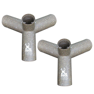 Boss Buck BB-1.10 Hunting Game Feeder with 3 10-Inch Feed Ports, Gray (2 Pack) - VMInnovations
