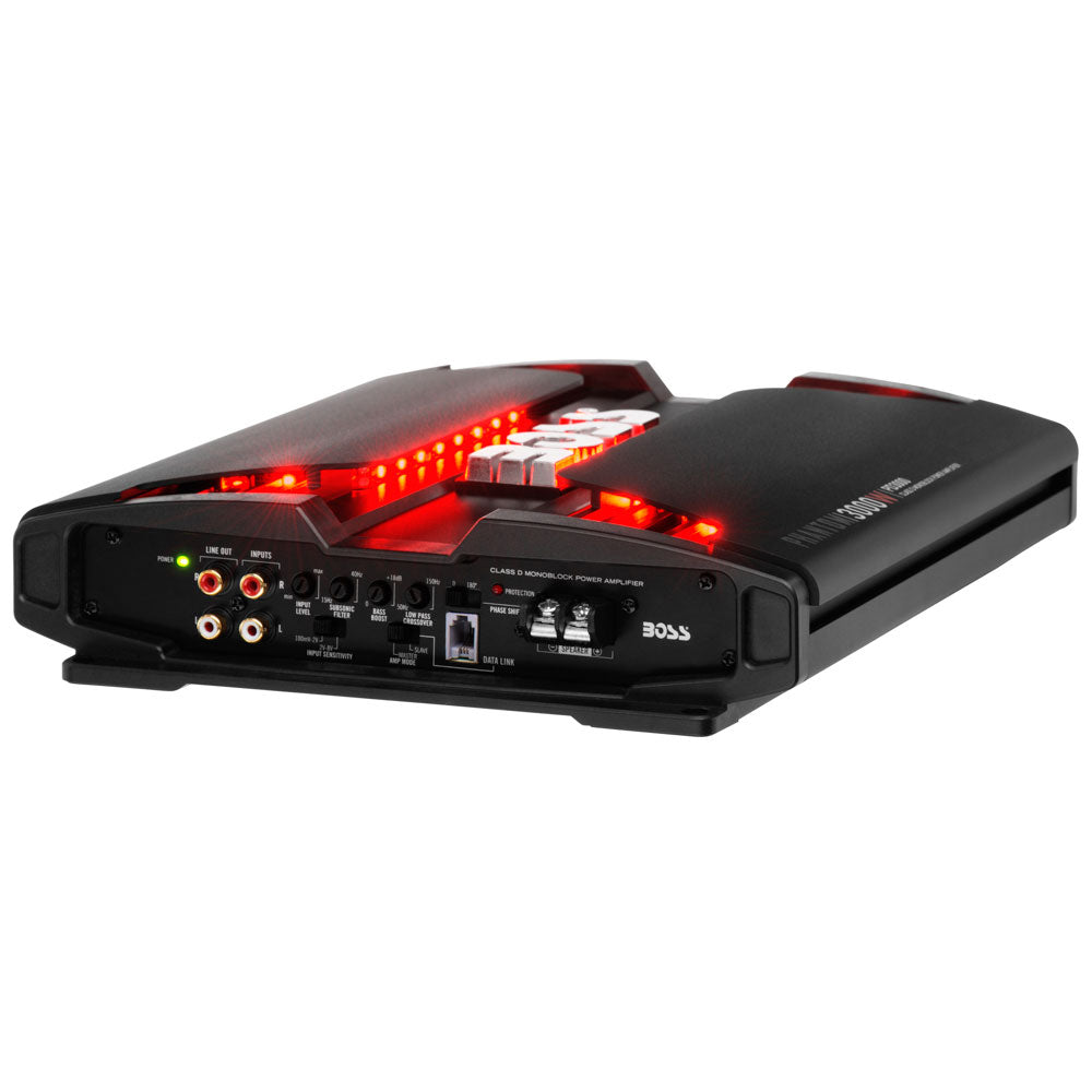 BOSS Audio PD3000 Phantom Monoblock 3000W Class D MOSFET Car Audio Amplifier Amp