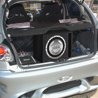 Boss Audio 12" 1400W Subwoofer, 1500W Amplifier w Amp Kit & QPower 12" Enclosure - VMInnovations