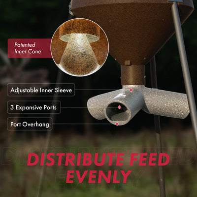 Boss Buck BB-1.10 Hunting Game Feeder with 3 10-Inch Feed Ports (For Parts)