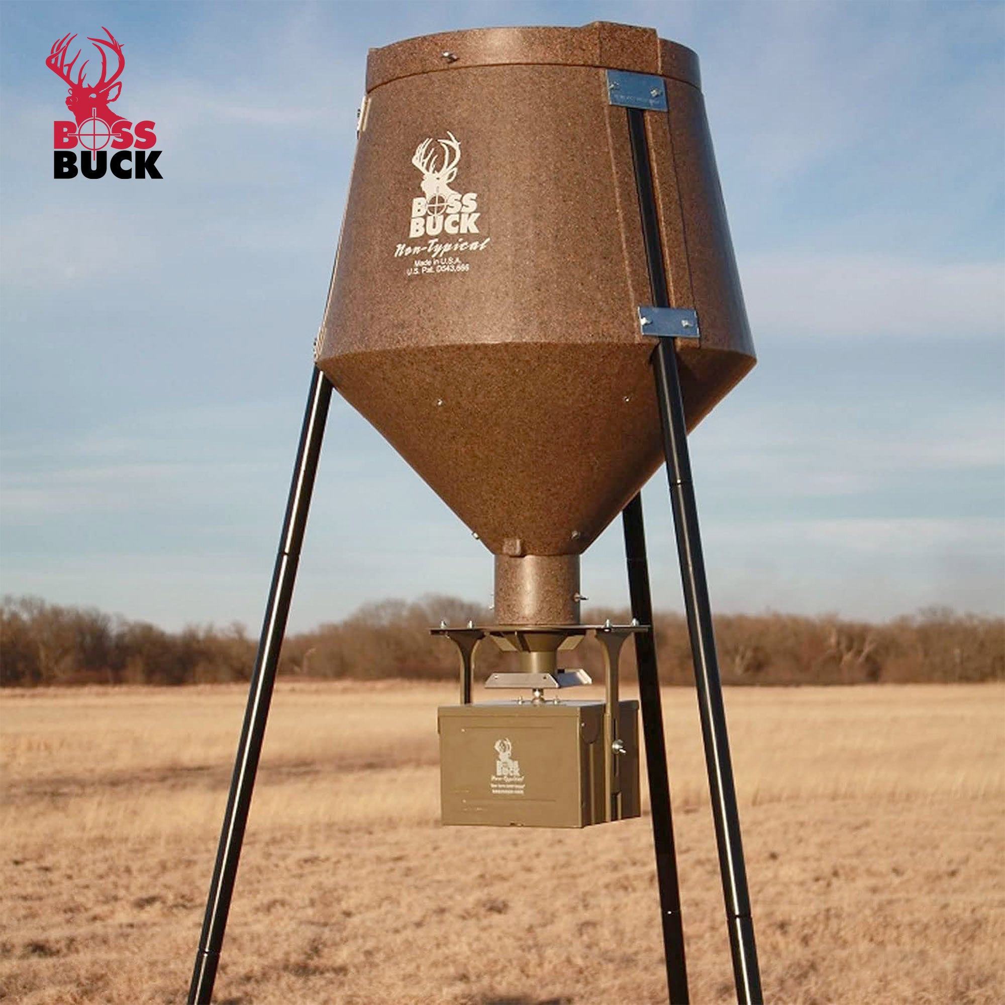 Boss Buck 12-Volt High Torque Motor Hunting Game Feeder Timer Holder (Open Box) - VMInnovations