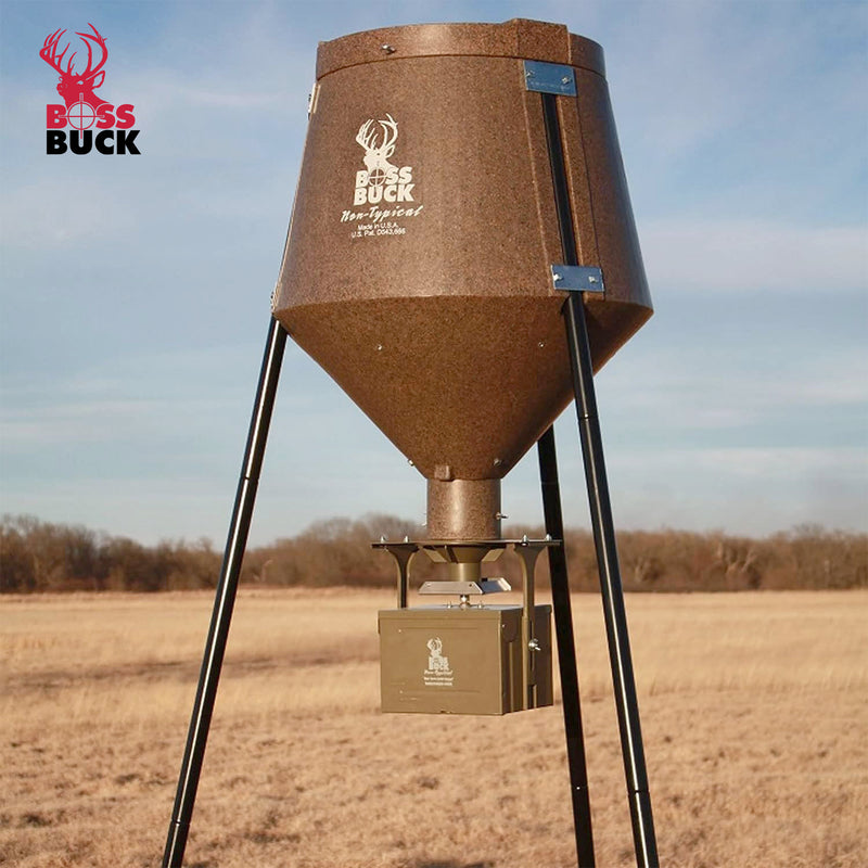 Boss Buck 12V High Torque Motor Hunting Game Feeder Kit w/ Timer Holder (Used)