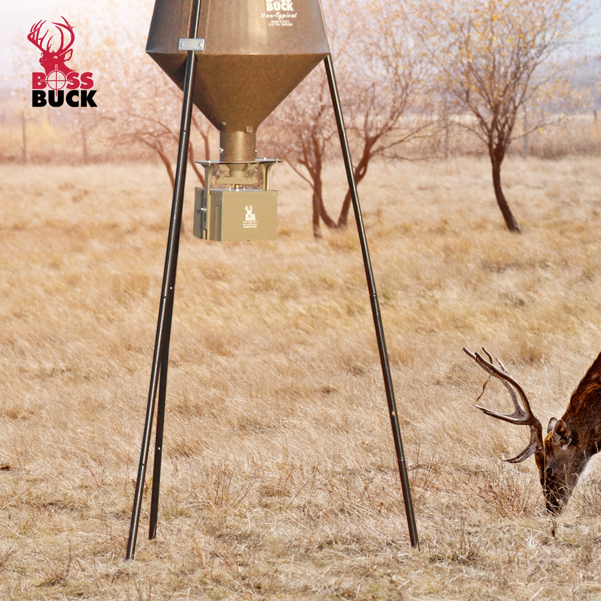 Boss Buck 12-Volt High Torque Motor Hunting Game Feeder Timer Holder (Open Box) - VMInnovations