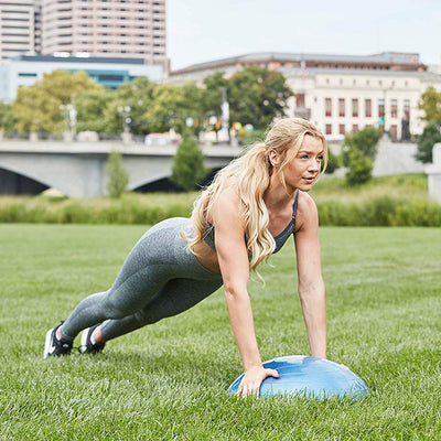 Bosu 50-Centimeter Non-Slip Home Gym Workout Balance Trainer, Blue (Open Box)