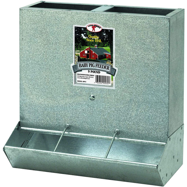 Little Giant BPF3 Mountable 3 Hole Baby Piglet Trough Feeder, 9 Pound (4 Pack)