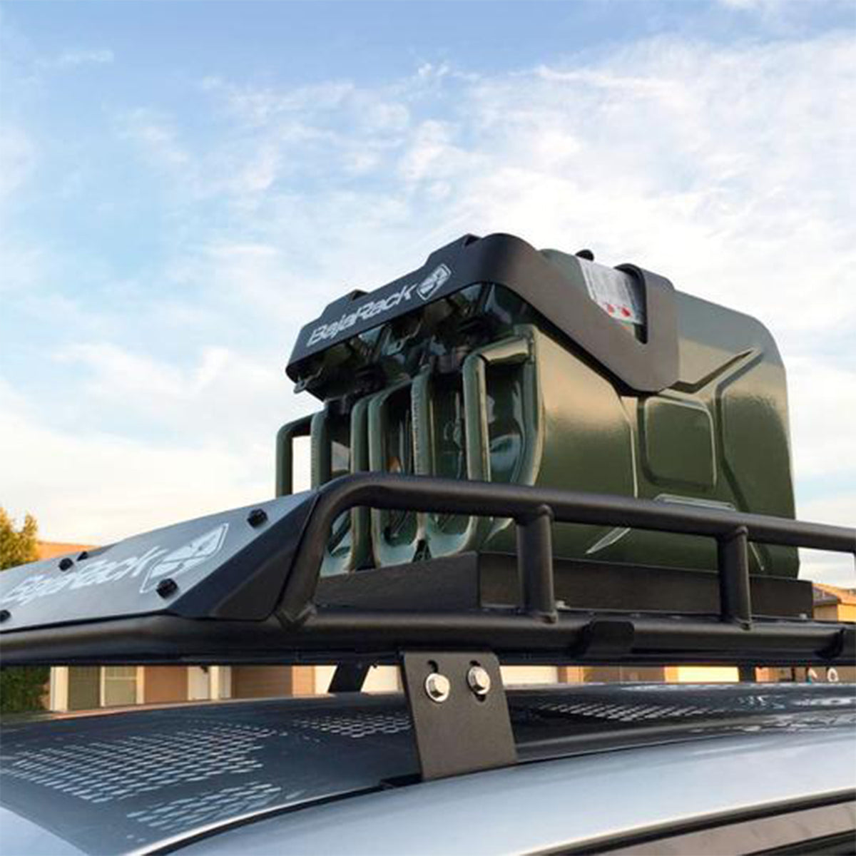 BajaRack Fuel Can Holder Mount Kit for Car Utility Roof Flat Racks (Open Box)