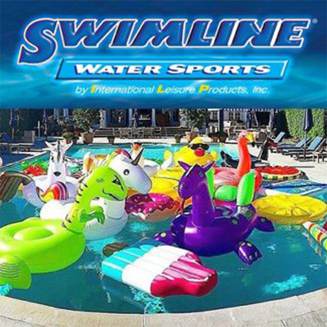 Swimline 9054G Inflatable 60" Lime Slice Pool or Lake Floating Water Raft, Green - VMInnovations